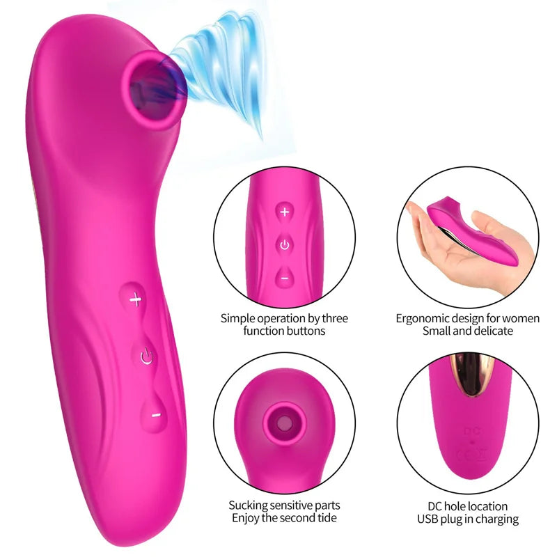 Powerful Sucker Sex Toys Clitoris Sucking Vibrator Female Clit Nipple Oral Vacuum Stimulator Massager Women Masturbation Adults
