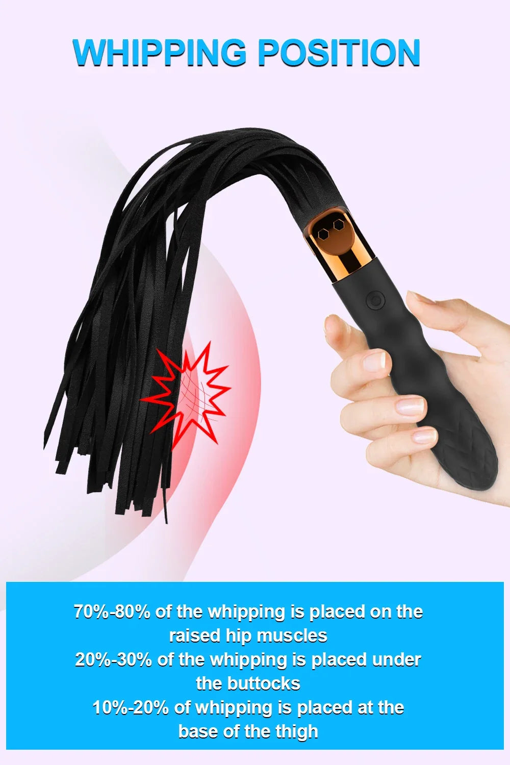 Leather Sex Whip Adults BDSM Anal Vibrator G Spot Massage SM Paddle Adult Play Bedroom Spanking Restraint Bondage Role Play 18+