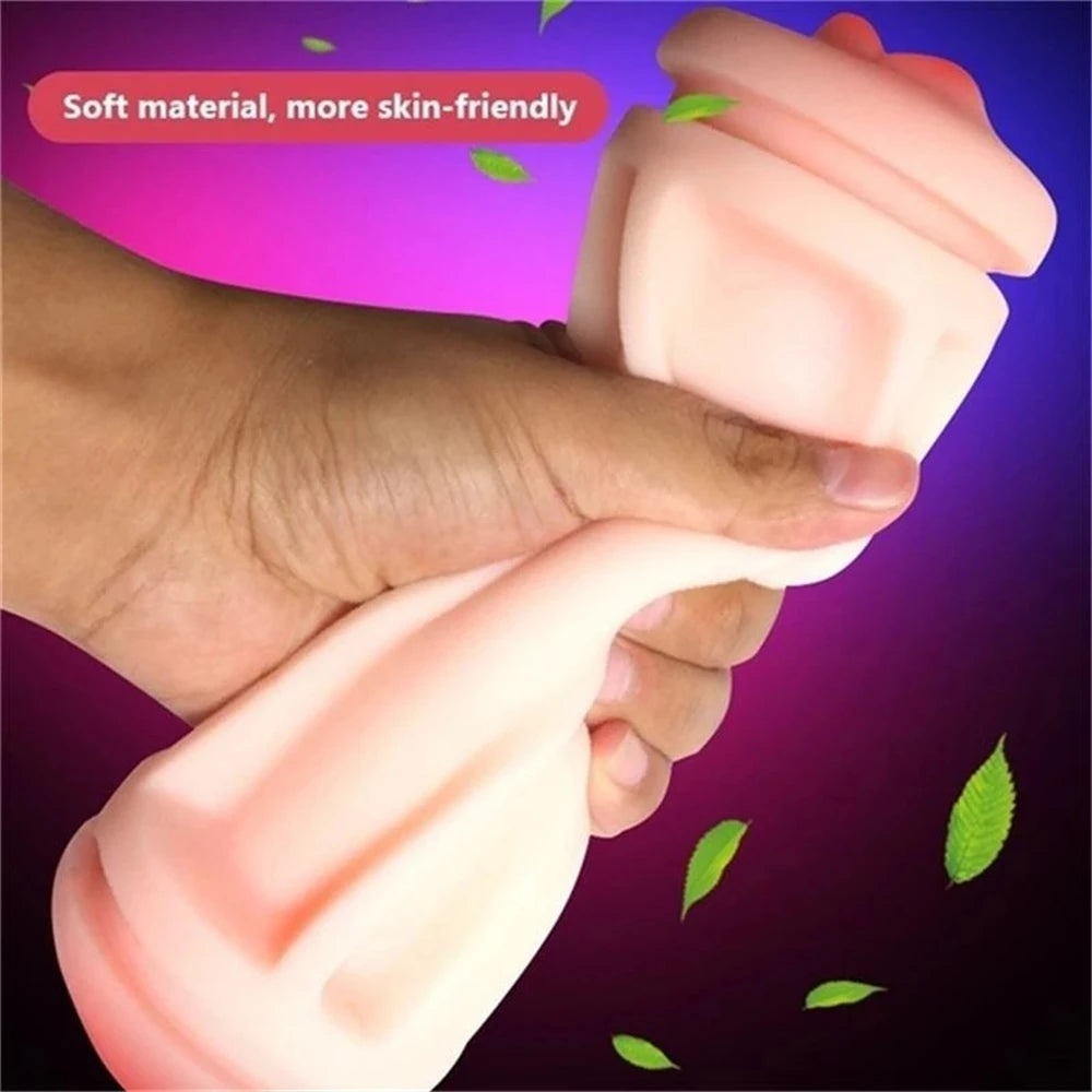 Masturbator for Men Pocket Pussy Sex Toys Real Mouth Vagina Vacuum Sucking Blowjob Sex Machines Male Masturbation Cup Adults 18