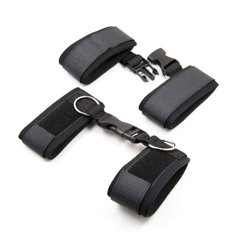 Handcuffs Bdsm Bondage Set BDSM Bondage Restraint Strap System Adults Wrists Ankle Cuffs Sex Toys For Women games