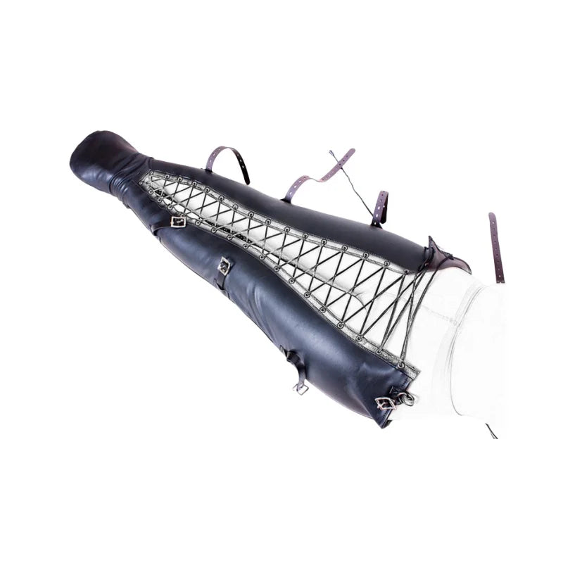 BDSM Leather Calf Cuffs Bondage Accessories with Fetish Restraint Bag Belts for Couple Orbs Vagina Clitoris Stimulator Sex Toys