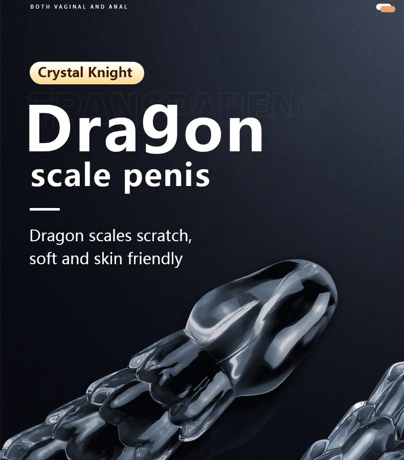 Dragon Scale Dildo Female Toys Sex Toys Strong Suction Cup Realistic Transparent Penis Dildo Penis Dildo Adult Masturbation