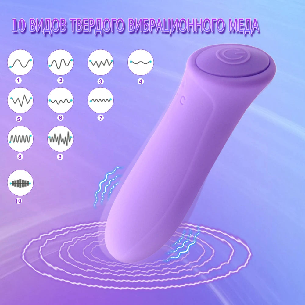 Mini Bullet Vibrator Female Clit Vagina Stimulation G Spot Masturbation Anal Vibration Massage AV Stick Dildo Sex Toys For Women