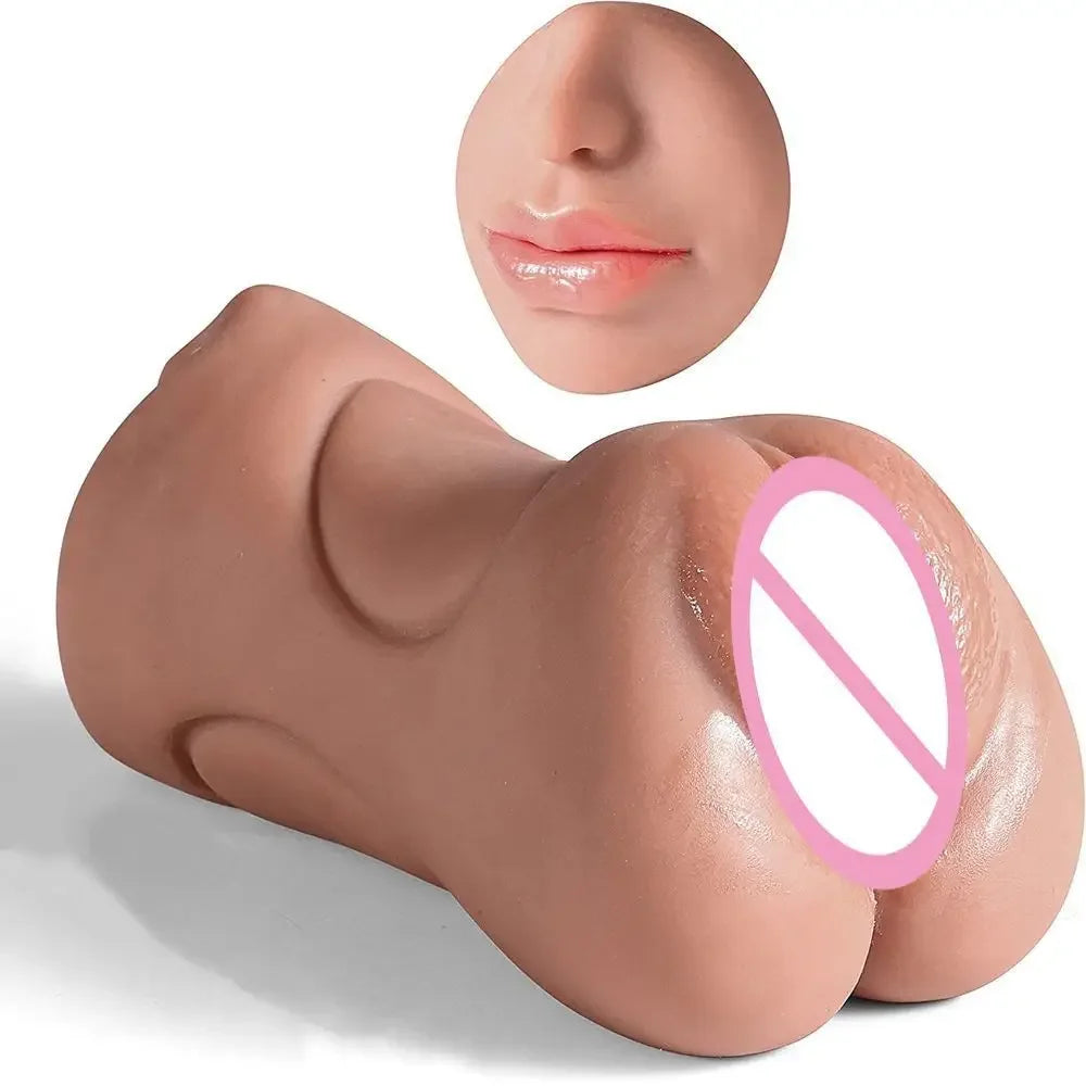 Masturbation Stick Male Masturbator Artificial Vagina Simulator Realistic Rubber Vaginal Industrial Pussy Sex Toys For Men Adult