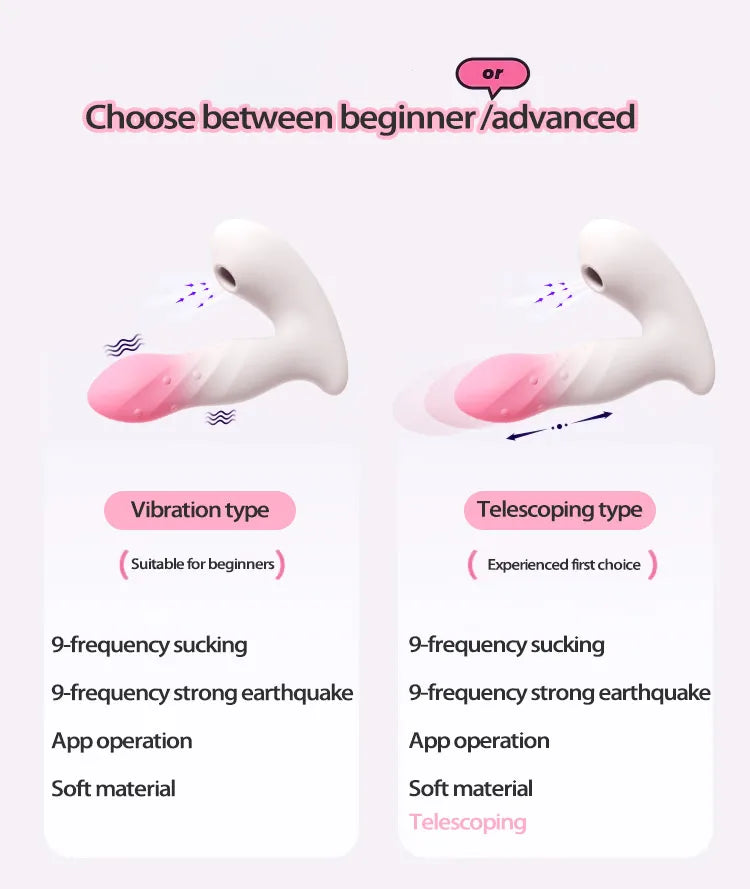 Adult Toys Wearable Clitoris Sucking G Spot Vibrators 9 Modes Clit Vagina Dildo Stimulator APP Control Erotic Sex Toys for Wome