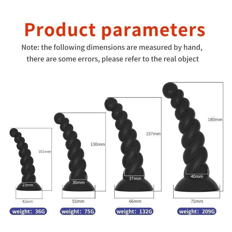 Silicone Bead Anal Plug Dildo With Strong Sucker Prostate Massager Vaginal G-point Stimulator Adult Game Sex Toys For Man Woman