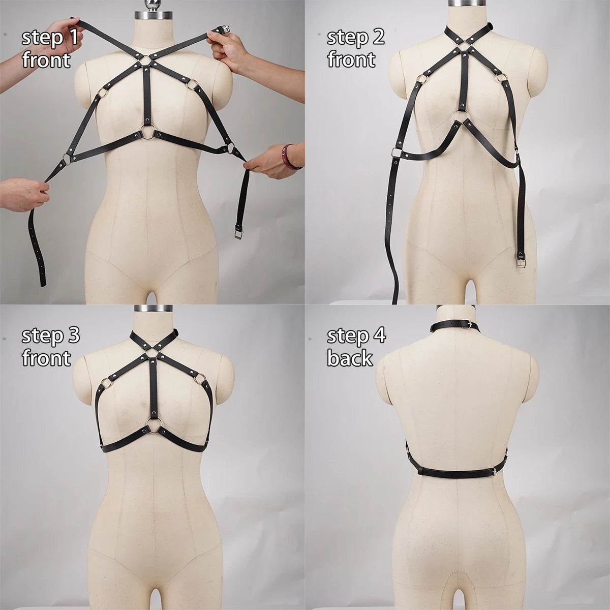 Bdsm Leather Body Harness for Women Sexy Bondage Lingerie Garter Belt Erotic Harness Woman Cage Waist Suspender Gothic Clothes