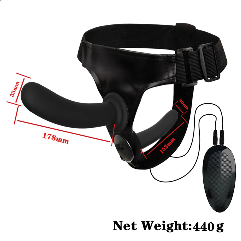 Women's Leather Pants, Remote-controlled Vibration, Silicone Simulation Penis, Lifting Devices Adult Sex Toys Sex Toys for Women