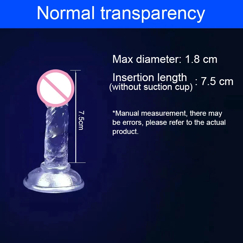 Realistic Dildo Jelly Penis Suction Cup Dildo 7 Size Female Masturbator Clitoral Stimulator Big Dick Lesbian Sex Toys For Women