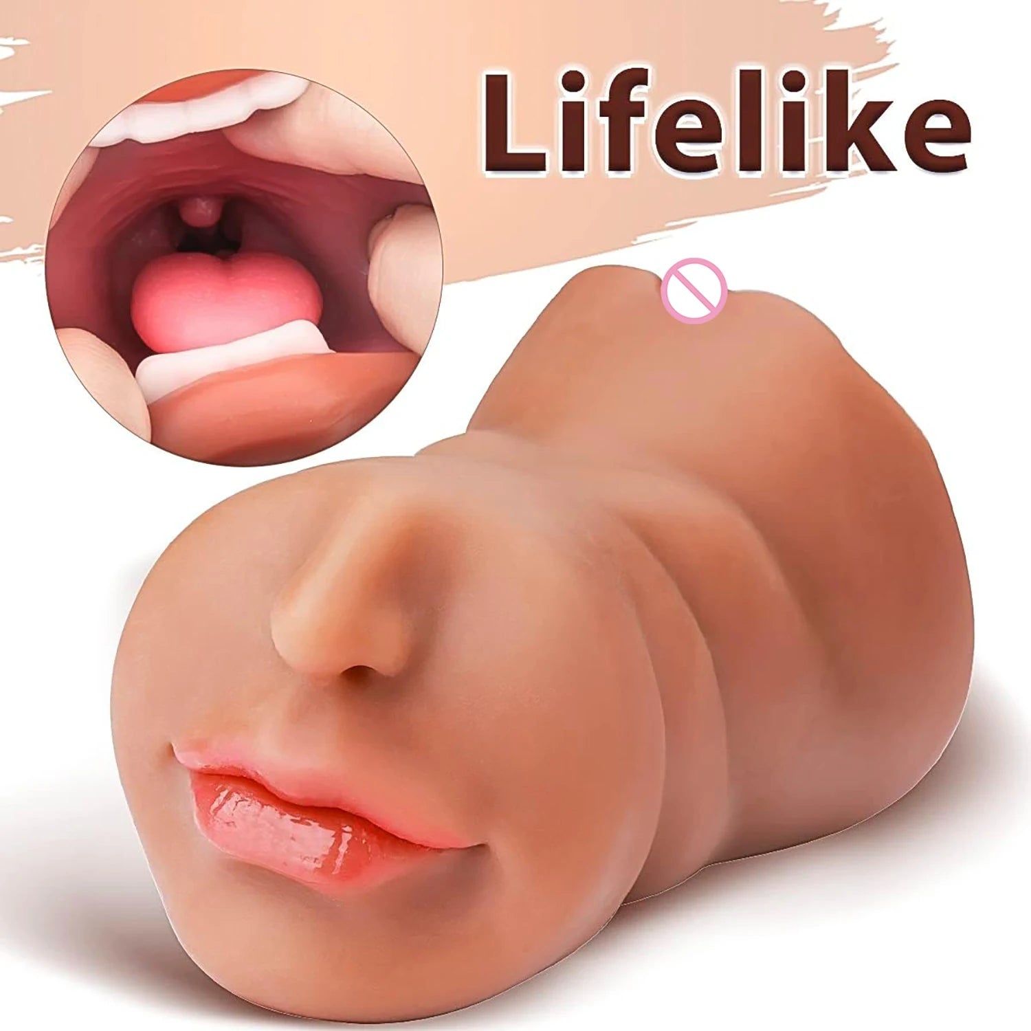 Realistic Vagina Lifelike Artiflcial Vaginal Anal Sex Doll Adult For Men Soft Pocket Pussy Male Blowjob Sex Toys Masturbator Cup