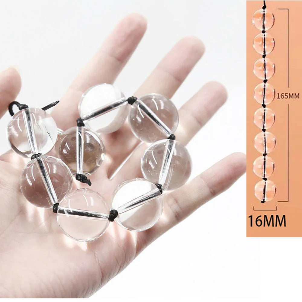 Adult Sex Toys Basic Beads, Smooth Anal Bead, Beginners Play Anal Trainer Toy for Women Couples
