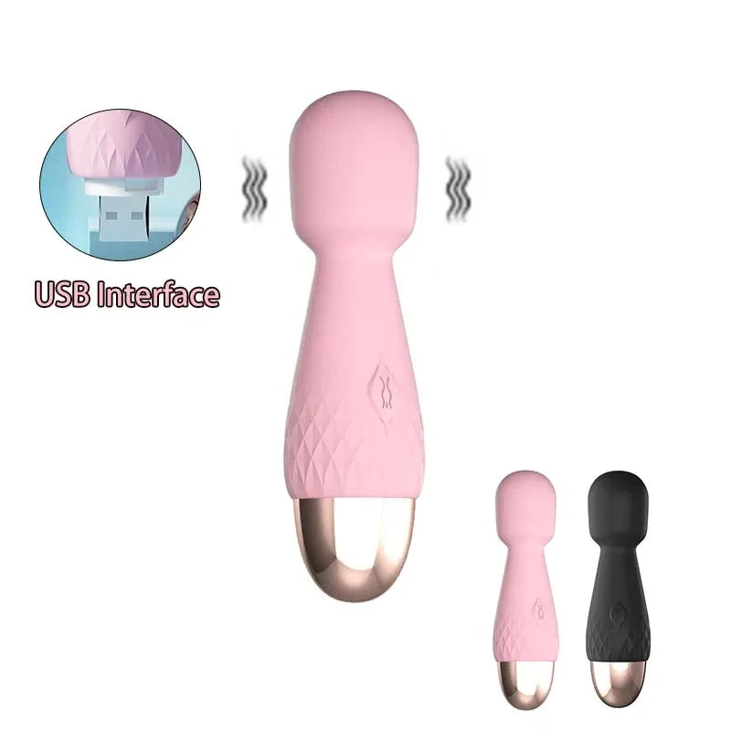 Mini Vibrator for Women - Dual G-Spot & Clitoral Stimulator, Handheld Personal Massager