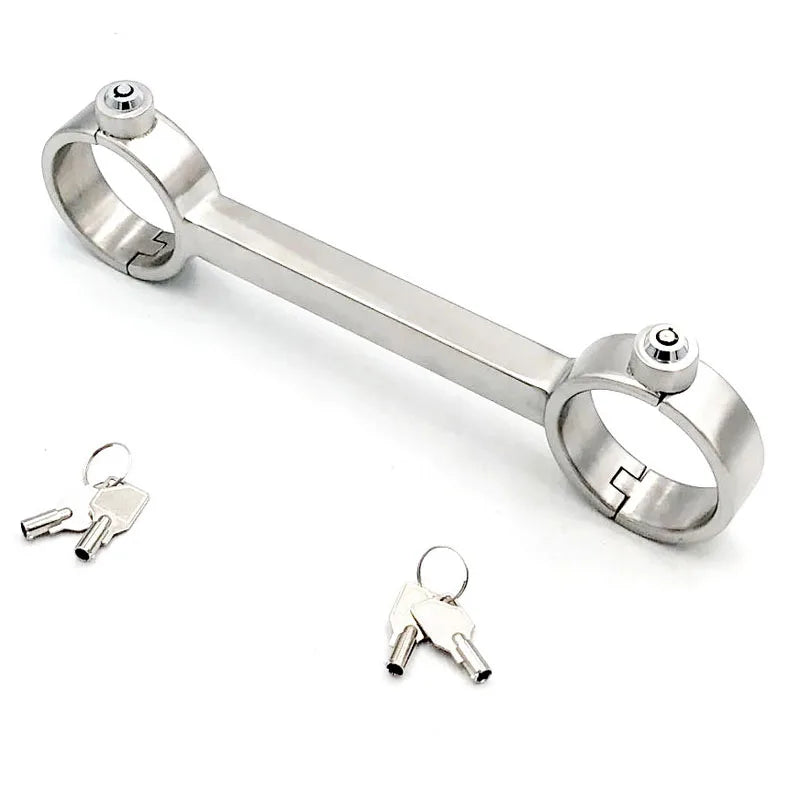 Stainless Steel Spreader Bar Lockable Hand Ankle BDSM Bondage Cuffs Adult Games Restraints Handcuffs Sex Toys For Couples Woman