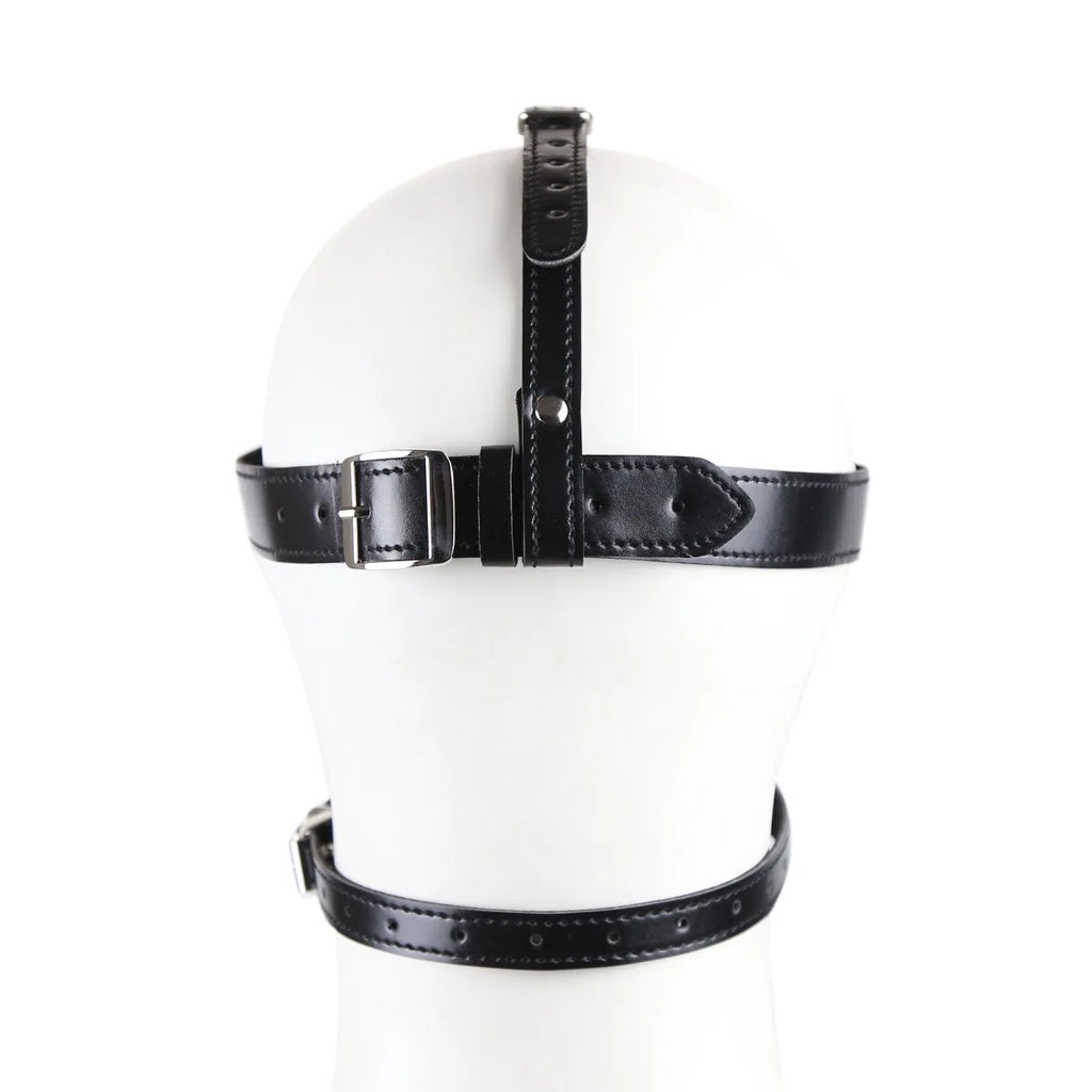 SM Leather Padded Hood Blindfold,Head Harness Mask Gag, BDSM Bondage ,Sex Toys for Couples Accessories