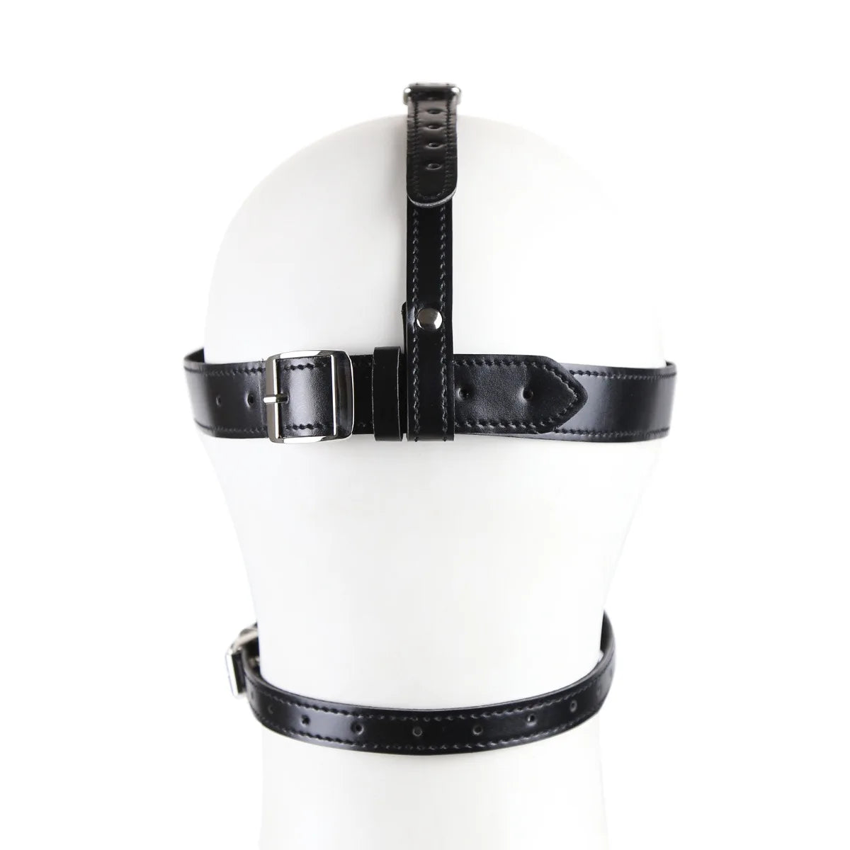 SM Leather Padded Hood Blindfold,Head Harness Mask Gag, BDSM Bondage ,Sex Toys for Couples Accessories