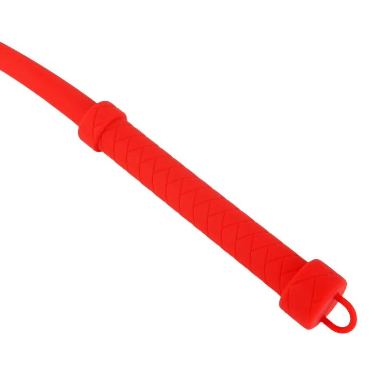 Red Boutique Silicone BDSM Whip Erotic Sex Toys with Mute Ball Mouth Gag for Couple Flirt Spanking Chastity Sex Accessoires