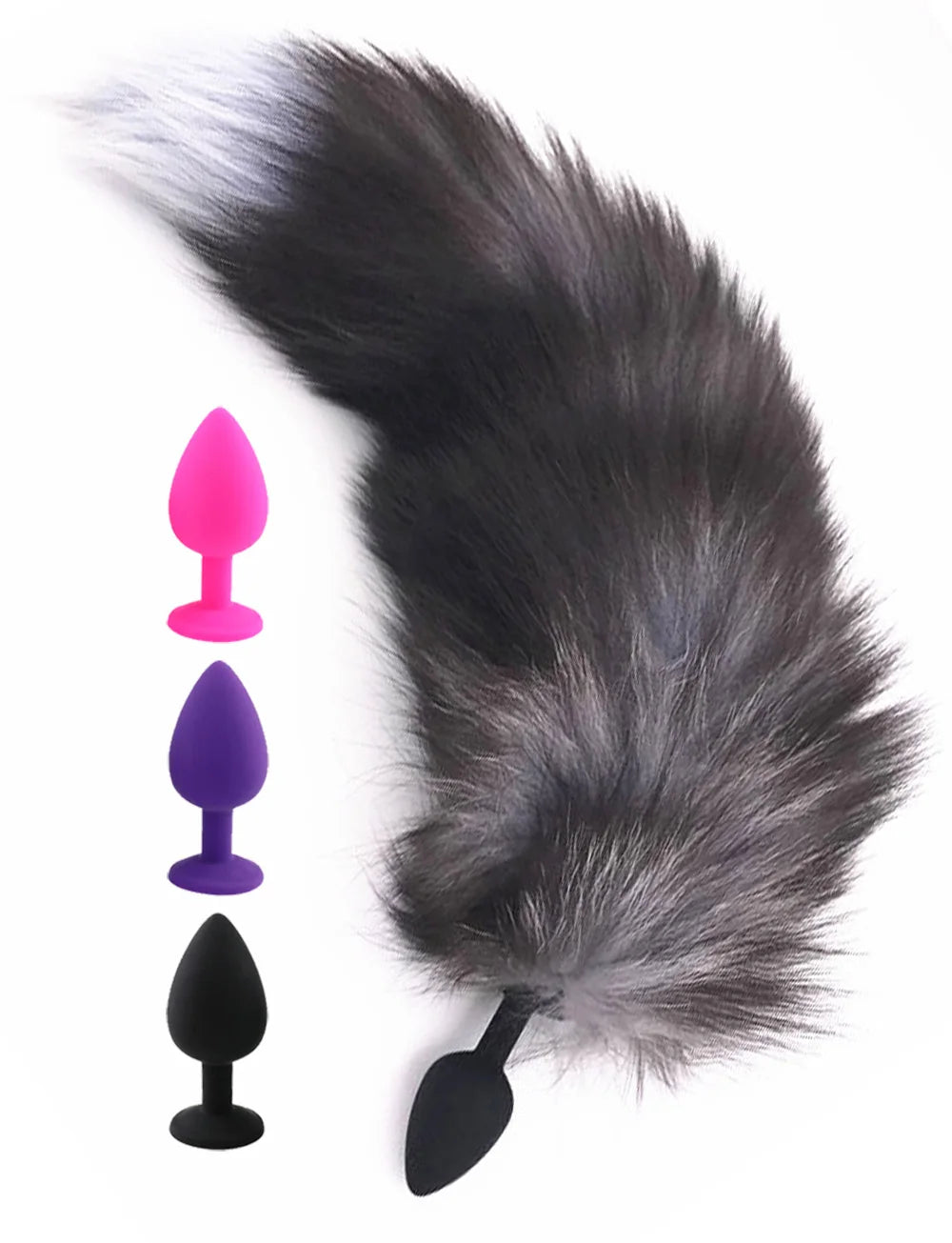 Small Size Sex Toy Tail Sexy Fox Tail Anal Plug Silicone Adult Products Cosplay Woman Men Anal Butt Plug Adults Game Couple Toys