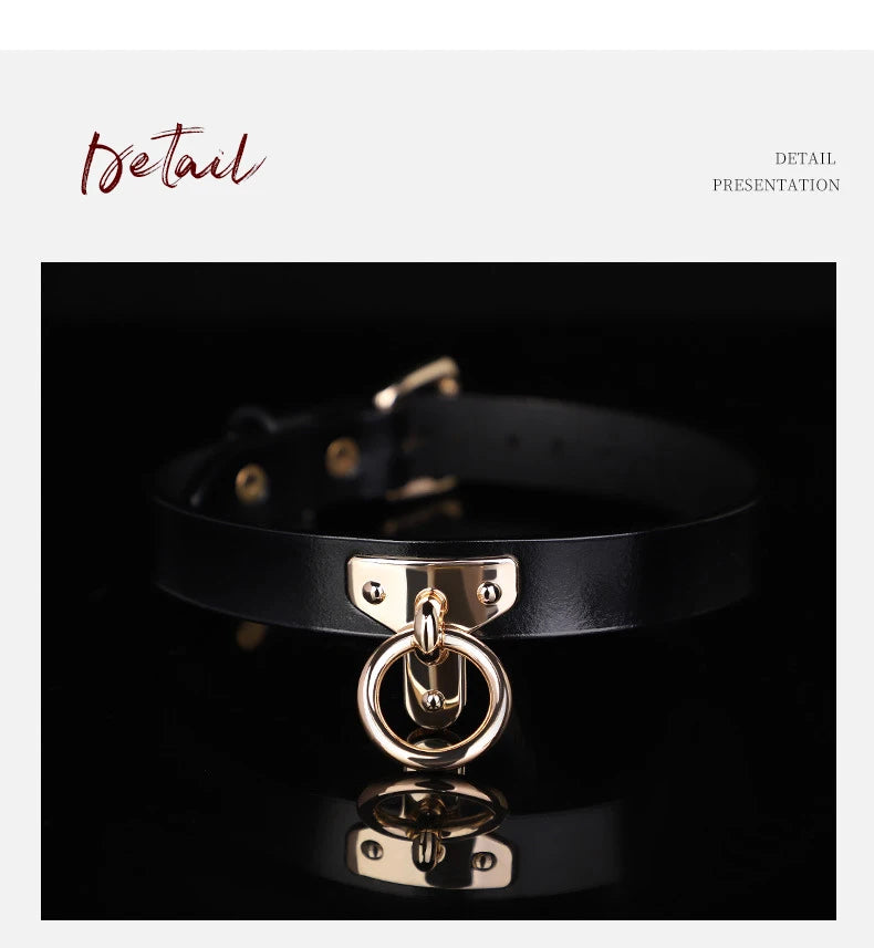 sm props bondage leather collar slave bed neck bondage with belt BDSM erotic sex toys women couple adult games
