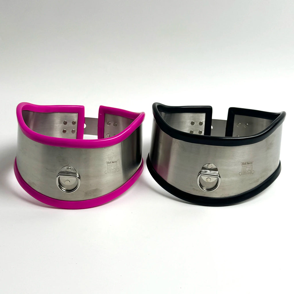 LILUPLAY New Stainless Steel Neck Collar Bdsm Bondage Lockable Chastity Belts Fetish Dog Collar Neck Harness Collar Sex Toys