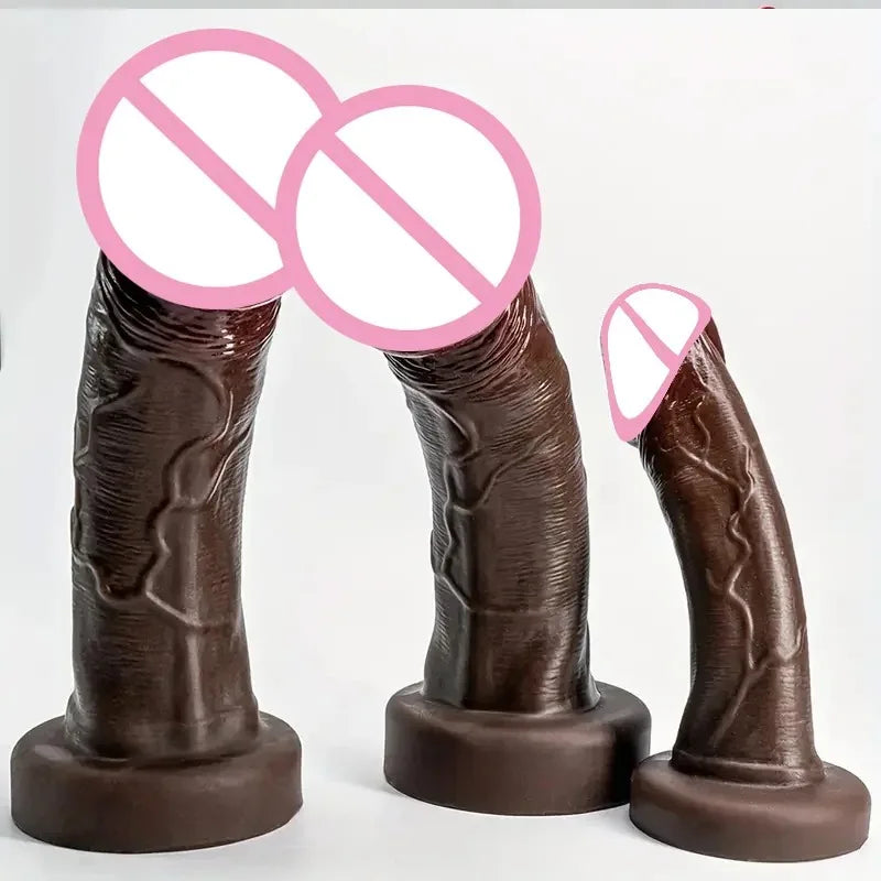 Soft Realistic Huge Glans Dildo For Female Masturbation Big Penis Anal Silicone Dildos With Suction Cup Dick Sex Toys for Women