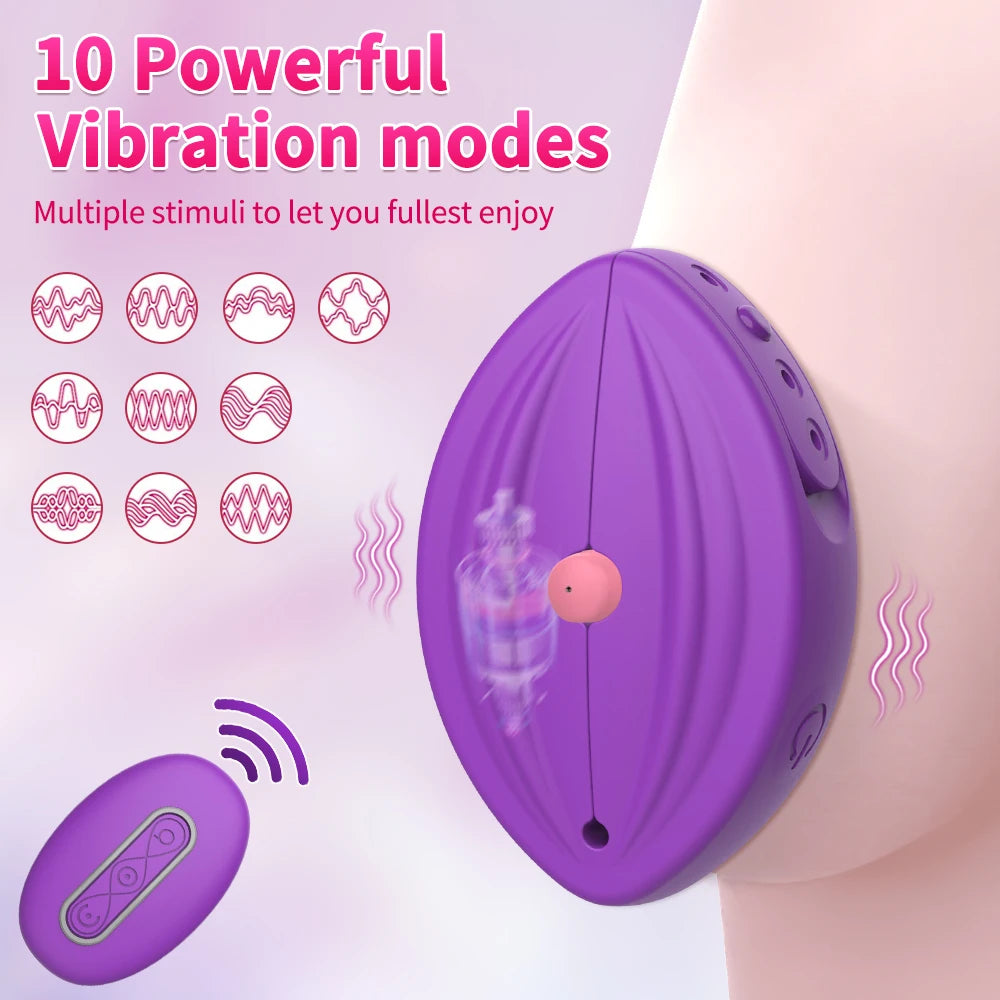 Nipple Clip Sex Toys Vibrator Nipple Stimulation Breast Massager Wireless Control Invisible Wear Female Orgasm Masturbator Adult