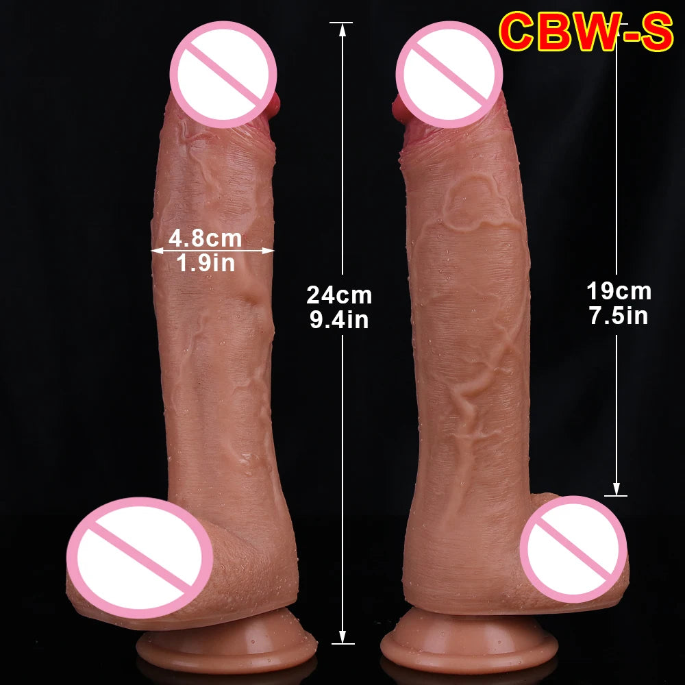 32CM Realistic Silicone Dildo Super Large Penis Sex Toy For Men Women With Thick Glans Real Dong Powerful Suction Cup Stiff Cock