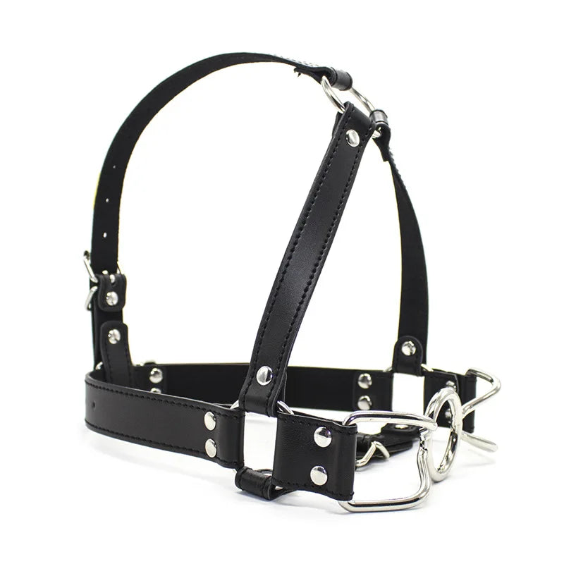 Harness Gag Spreader Bdsm Open Mouth Gags Metal Claw Hook Force For Women Couples BDSM Bondage Wips Erotic Oral Sex Accessories