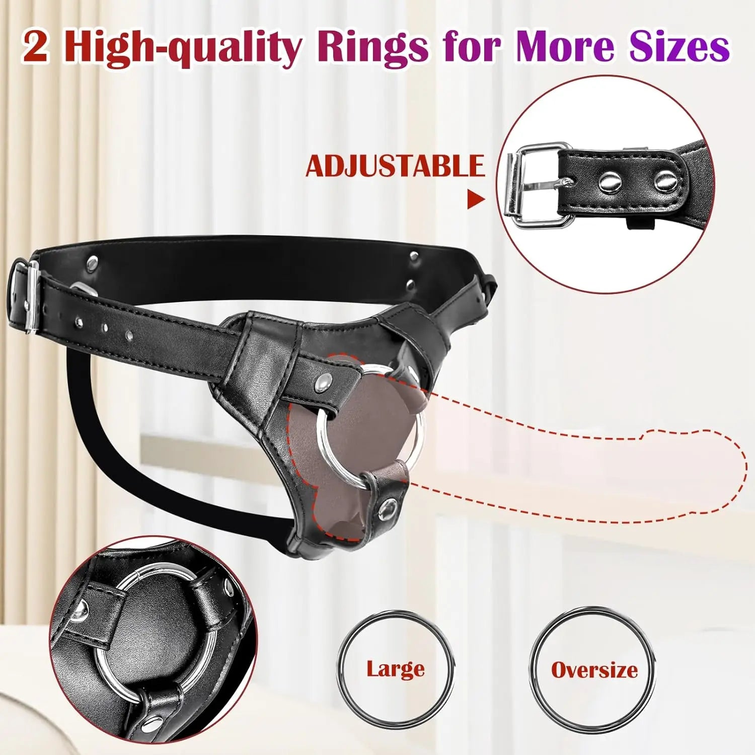 Strap On Dildo Harness Adult Sex Toys for Women Men Pegging Dildo Adjustable Waist and Thigh Soft Nylon Vegan Leather Belt toys