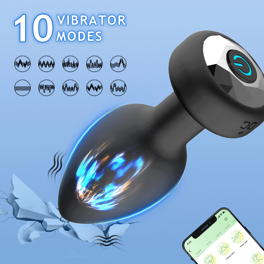 Vibrating Anal Vibrator for Man 10 Vibration Wireless Control Butt Plug Sex Toys for Couple Prostate Massager Adult Gay Products