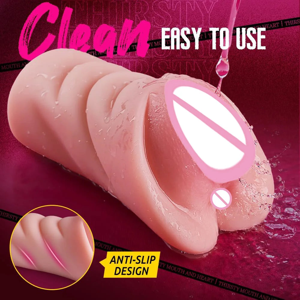 Realistic Male 3D Masturbation Pussy Sex Vagina Real Men Pussy Sextoy for men masturbstor adult Blowjob Sex Products Stimulate