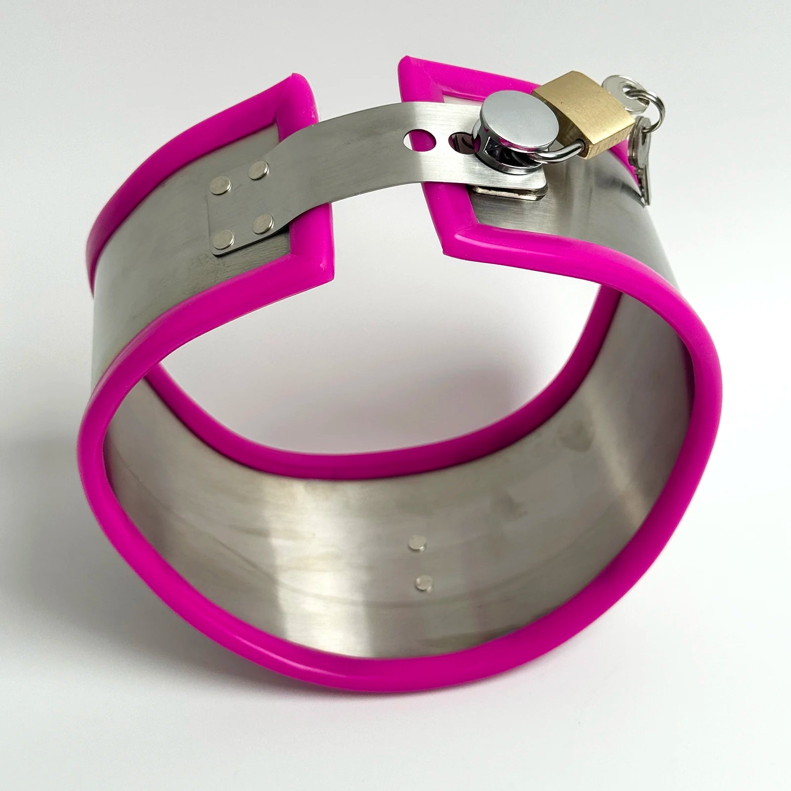 LILUPLAY New Stainless Steel Neck Collar Bdsm Bondage Lockable Chastity Belts Fetish Dog Collar Neck Harness Collar Sex Toys