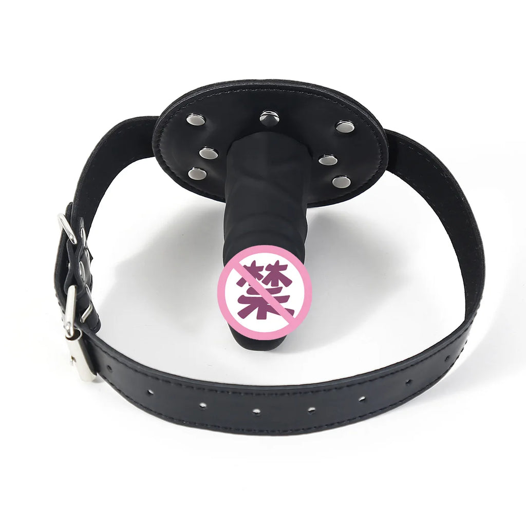 Mouth Strap Plug Mouth Gag Soft Ball Gag Head Harness Restraint Bondage Head Strap Sexy Accessories Adult Sex Toys