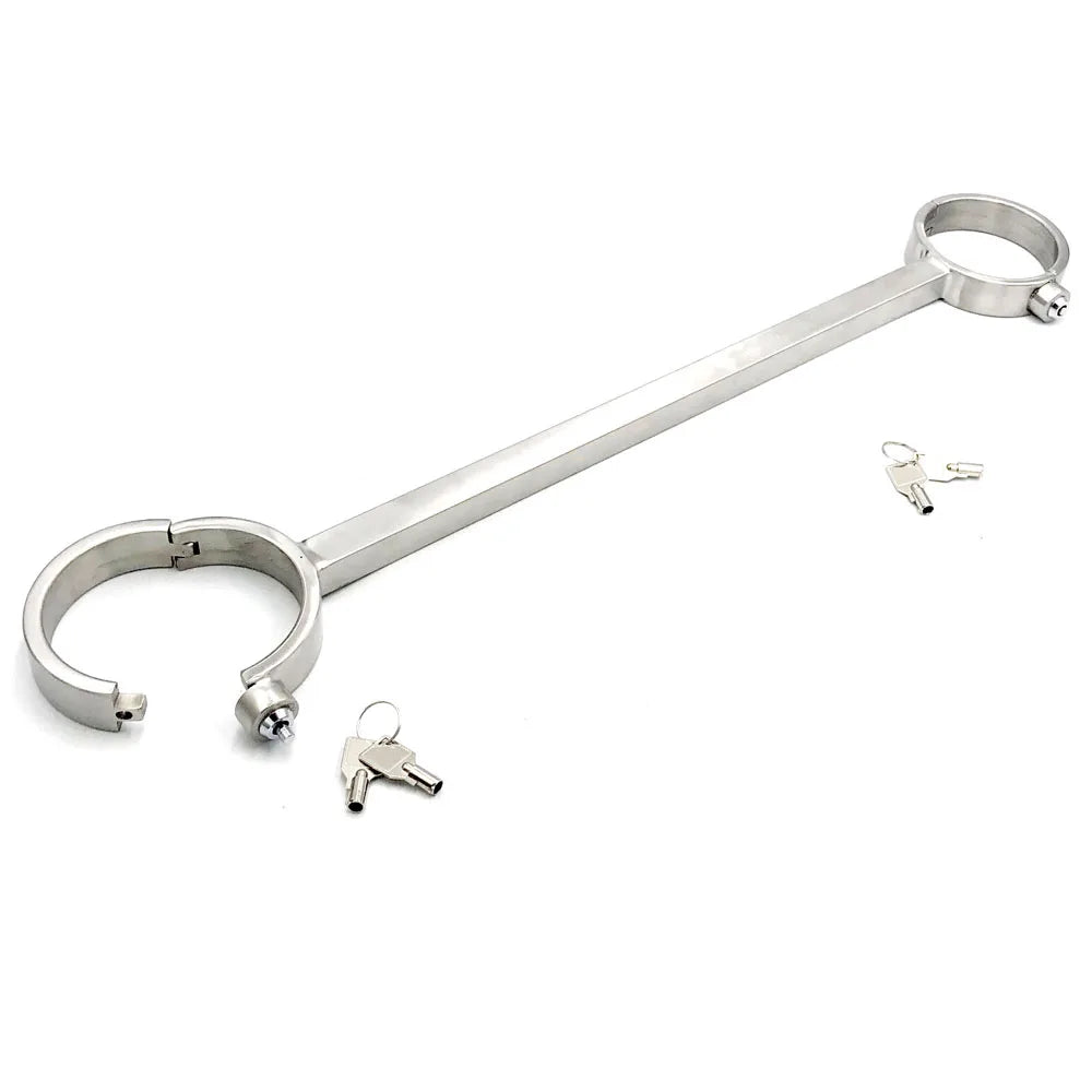 Stainless Steel Spreader Bar Lockable Hand Ankle BDSM Bondage Cuffs Adult Games Restraints Handcuffs Sex Toys For Couples Woman