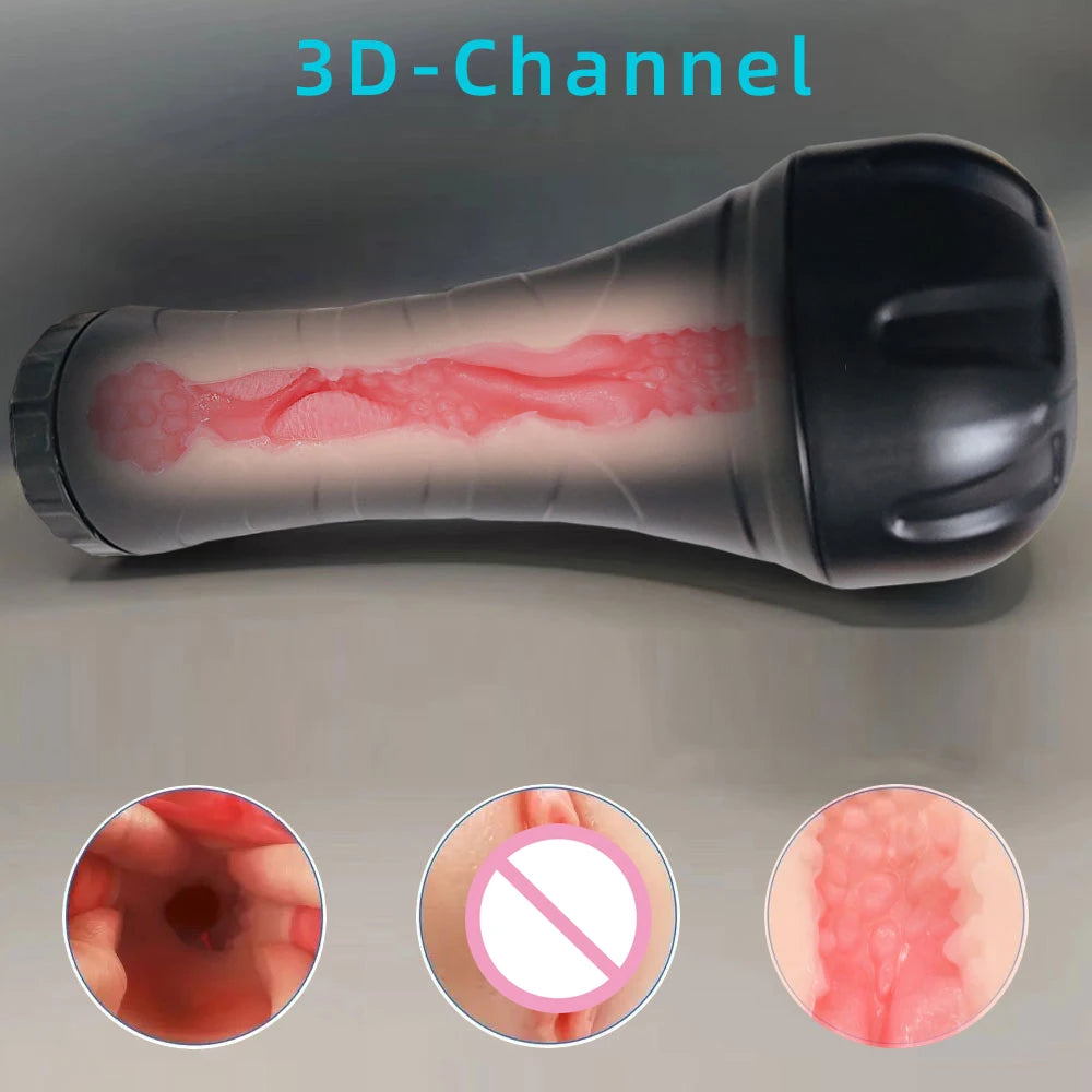 1pc Masturbator Cup Male Sex Toy Soft Realistic Tight Vagina Anal Sex Device Adult Sex Toys for Man Man Masturbation Stroker