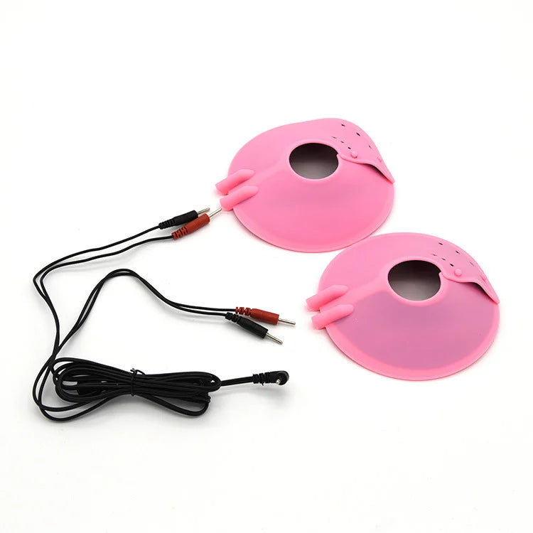 Bdsm Electric Shock Nipple Sucker Clamps Electro Stimulation Breast Toys for Woman Nipple Paste Pads Electrical Sex Accessories