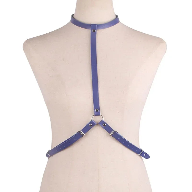 Adult Sexy Underwear BDSM Leather Bondage Lingerie Buttocks Erotic Leg Harness Suspenders Handcuffs Garter Strap For Women Men