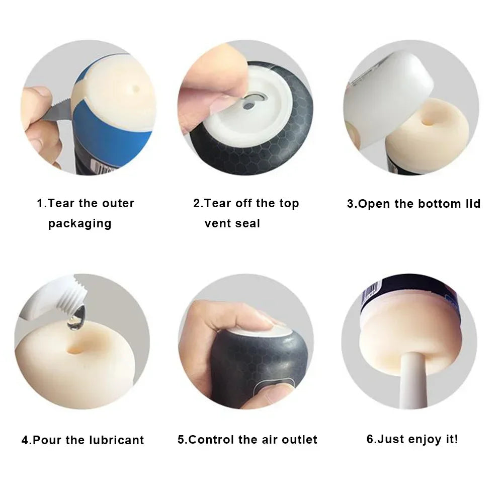 Powerful Male Masturbator Sex Toys for Men Pocket Pussy Artificial Vagina Blowjob Massager Fleshlight Adult Supplies 18+