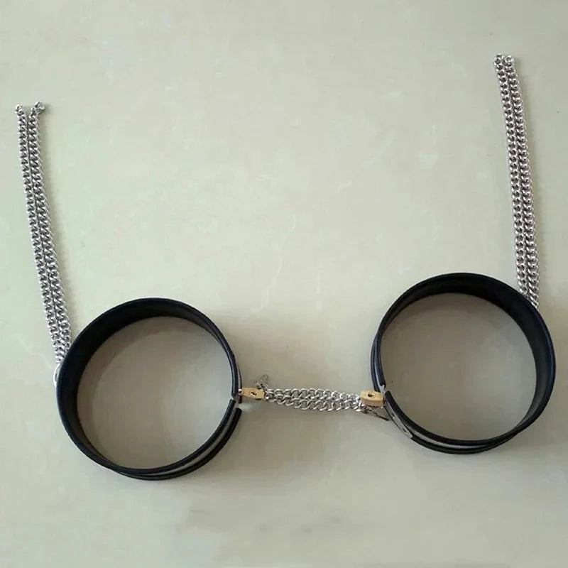 Stainless Steel Silicone Thigh Ring Cuffs Chastity Belt Bdsm Accessories Adult Games Cosplay Bondage Restraints Sexy Toys