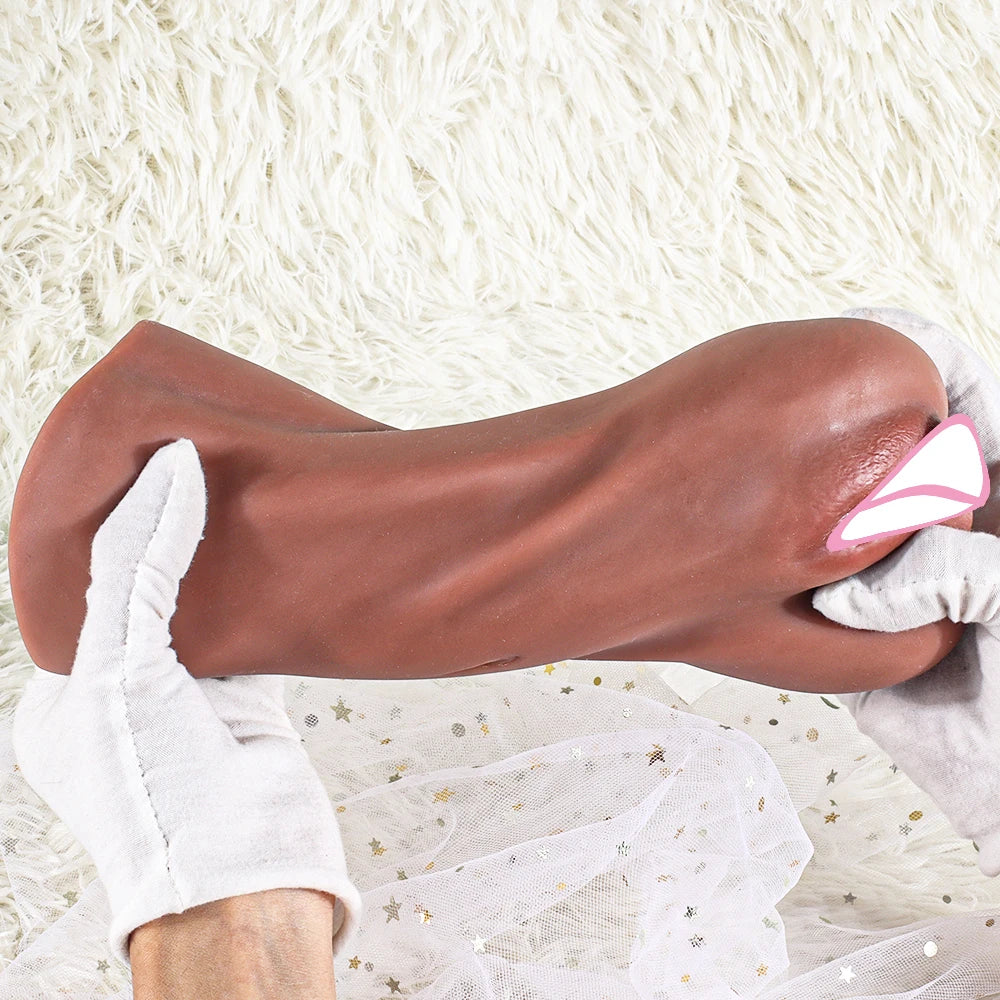 3D Realistic Vagina Adult Product Artificial Vaginal Deep Throat Sex Toys for Men Dual Channel Male Masturbator Masturbation