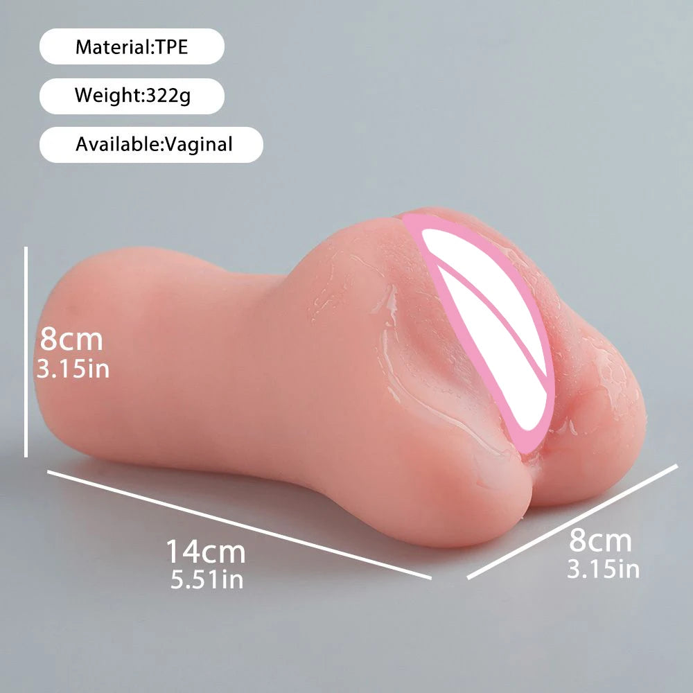 3D Realistic Vagina Adult Product Artificial Vaginal Deep Throat Sex Toys for Men Dual Channel Male Masturbator Masturbation
