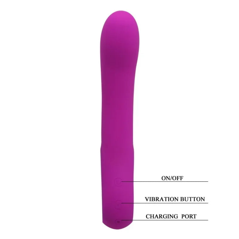 Pretty Love Powerful Clitoris Vibration G-Spot Silicone Dildos Rechargeable Magic Wand Massager Masturbator Vibrator for Women