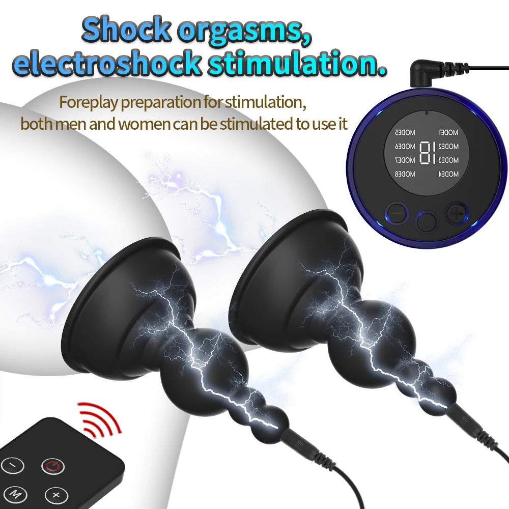Sex Toys 18+ Electric Shock Nipples Clamps Breast Stimulation Metal Labium Clitoris Clips Slave Bdsm Bondage Chest Massage Bdsm