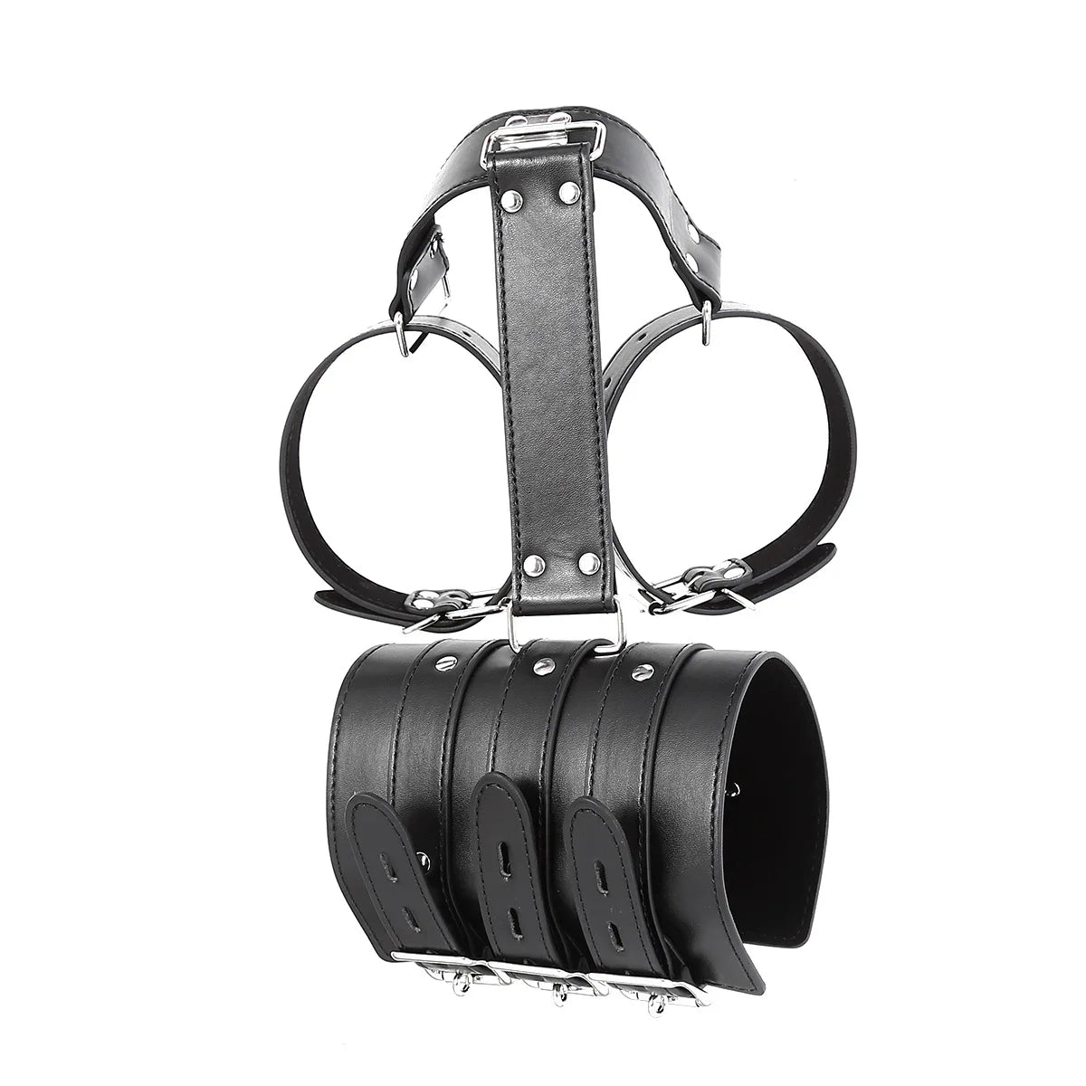 BDSM Bondage Body Restraints Reverse Back Handcuffs Adult Products Sex Game PU Leather Cuffs Sex Toys for Women Couples