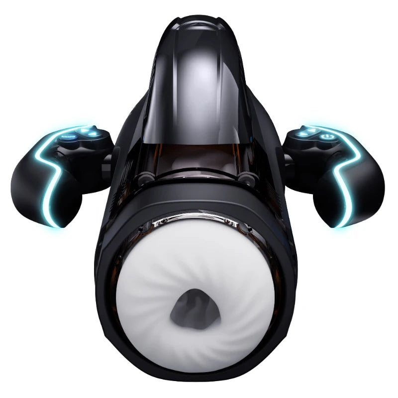 Fully Automatic Masturbator with gamepad Powerful Vacuum Sucking Blowjob High-Speed Piston Telescopic Heating Male Masturbation