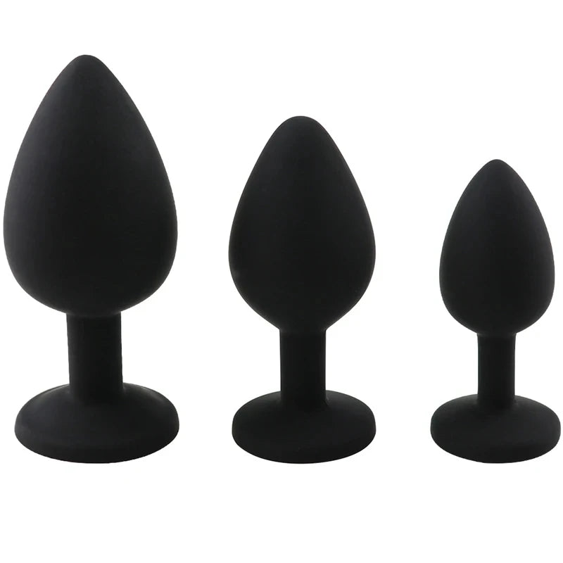 Adult Silicone Anal Plug Dildos Bullet Vibrator Butt Plugs Sex Toys for Women Men Gay Prostate Massager Anal Masturbating S/M/L