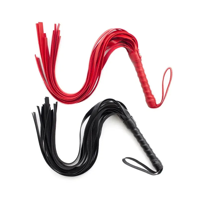 44cm PU Leathe Whip Sex Spanking BDSM Bondage Handle Lash Gay Fetish Horse Adult Erotic Toys For Adults
