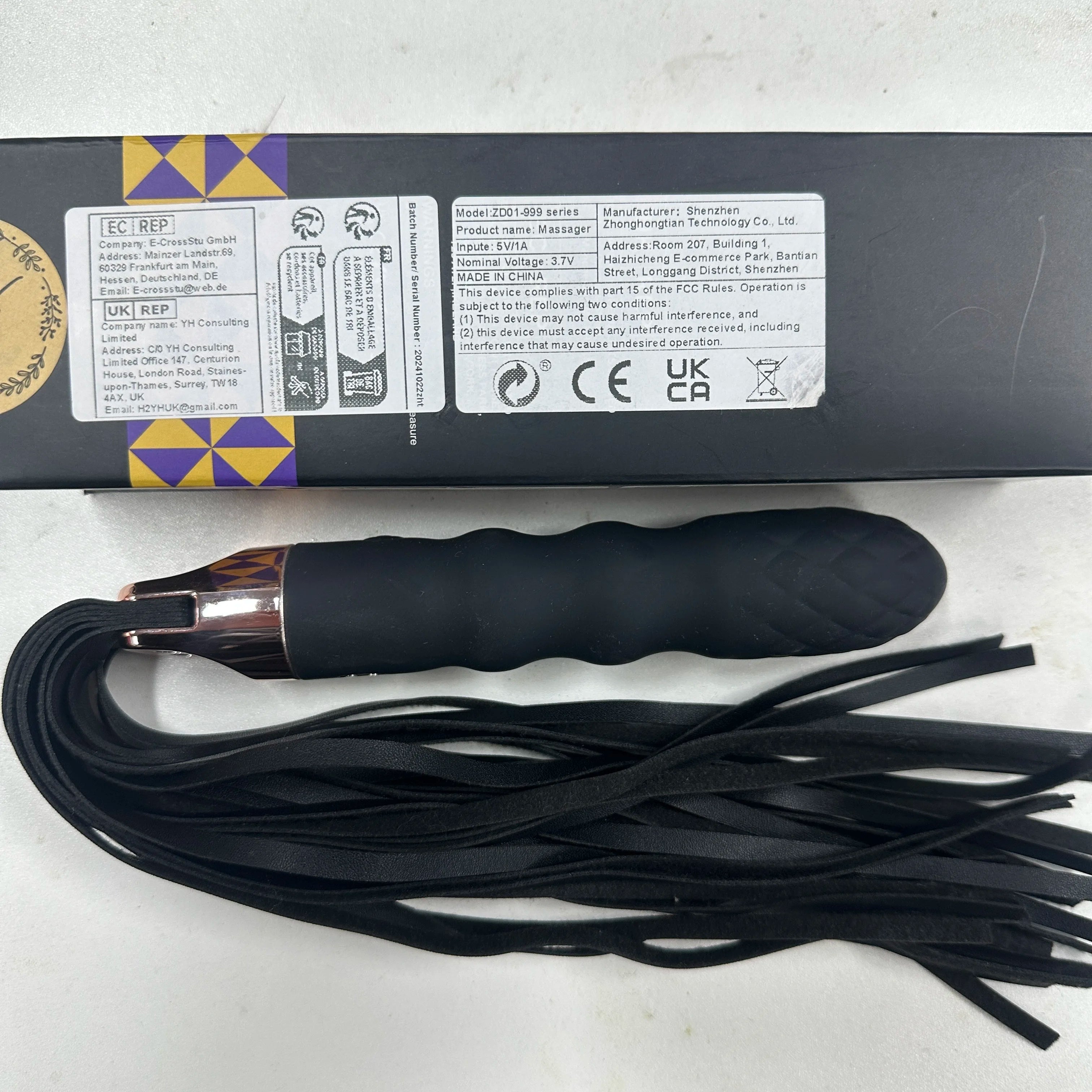 Leather Sex Whip Adults BDSM Anal Vibrator G Spot Massage SM Paddle Adult Play Bedroom Spanking Restraint Bondage Role Play 18+