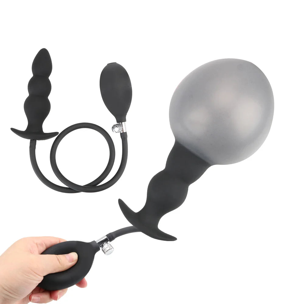 Inflatable Anal Plug Butt Dilator Sex Toys For Adults Games Men Women Dildo Vaginal Expander Couples Bondage Set Erotic Products