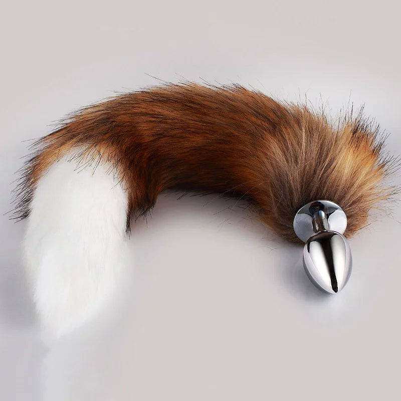 Adult Games Sex Toys XXS/XS/S/M/L Metal Anal Plug Ass Fox Tail Women Gay Erotic Bdsm Fetish Butt Extender Dilator Role Play