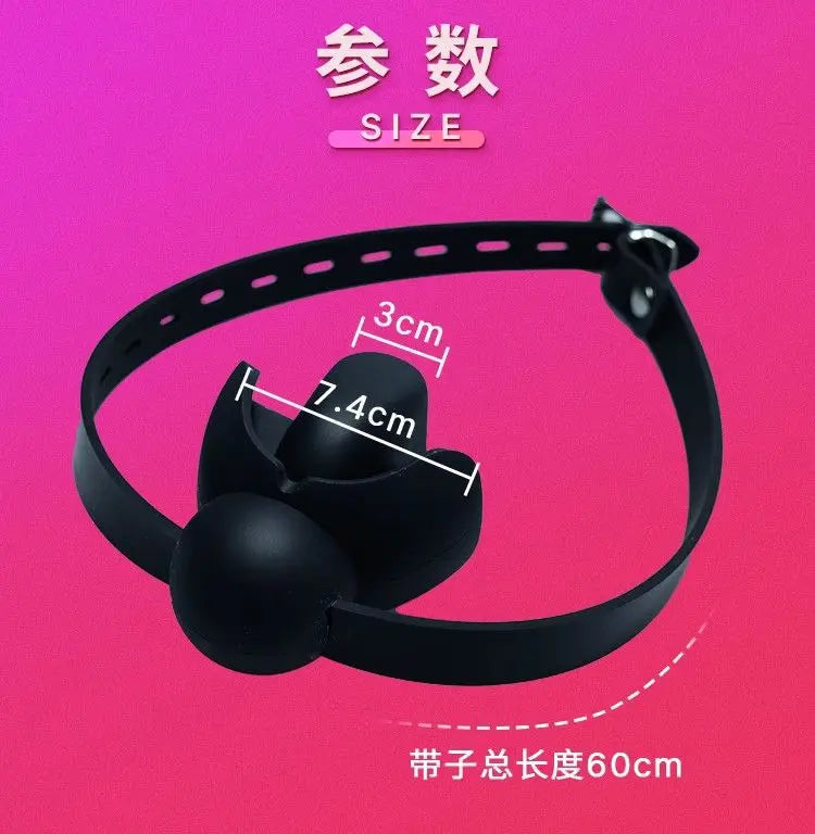 Bdsm Silicone Mouth Gag Bondage Mouth Belt Slave Ball Erotic Sex Toys for Woman Couples